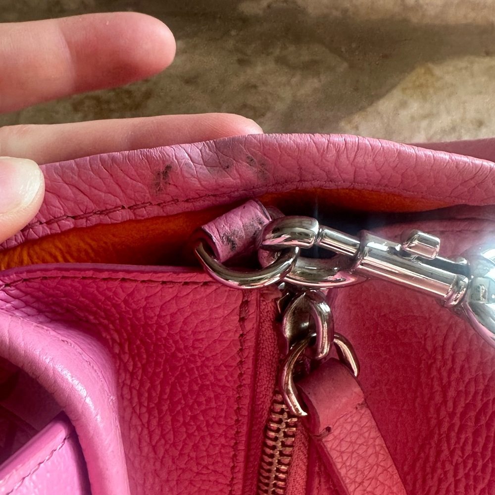 Marc Jacobs Leather The Tote Bag Small Pink - Picture 6 of 14